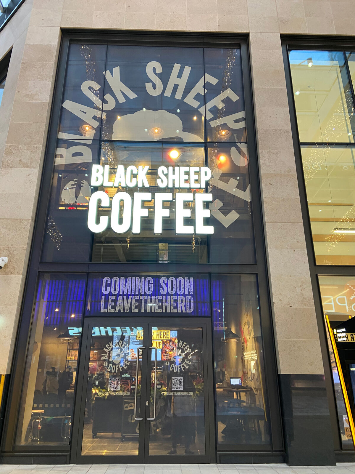 Black Sheep Coffee Shop Front